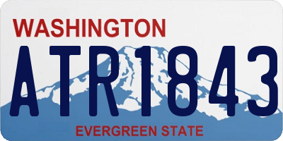 WA license plate ATR1843