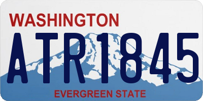 WA license plate ATR1845