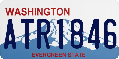 WA license plate ATR1846
