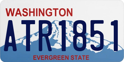 WA license plate ATR1851