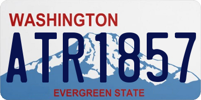 WA license plate ATR1857