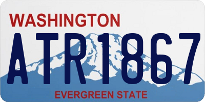 WA license plate ATR1867