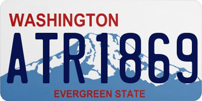 WA license plate ATR1869