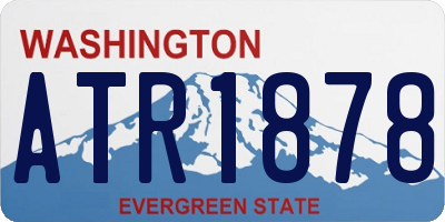 WA license plate ATR1878