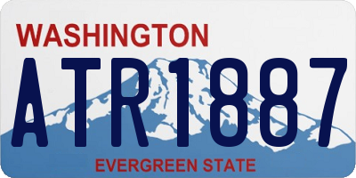 WA license plate ATR1887