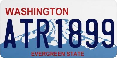 WA license plate ATR1899
