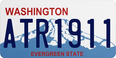 WA license plate ATR1911
