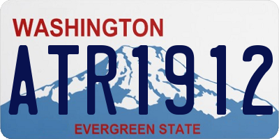 WA license plate ATR1912