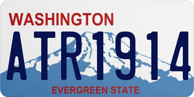 WA license plate ATR1914