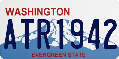 WA license plate ATR1942