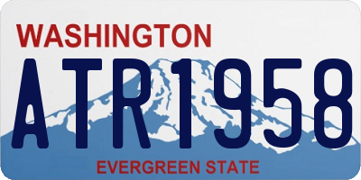 WA license plate ATR1958