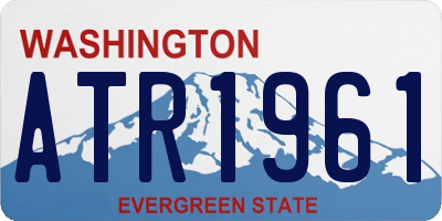 WA license plate ATR1961