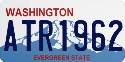 WA license plate ATR1962