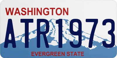 WA license plate ATR1973