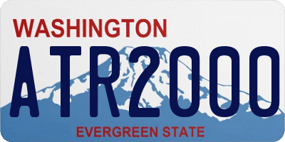 WA license plate ATR2000