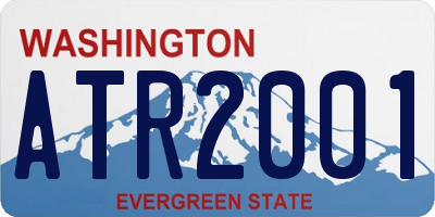 WA license plate ATR2001