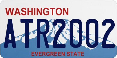 WA license plate ATR2002