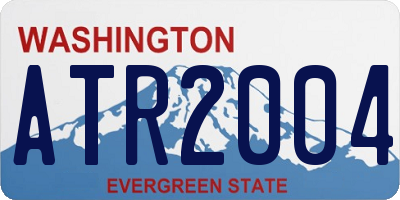 WA license plate ATR2004