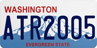 WA license plate ATR2005