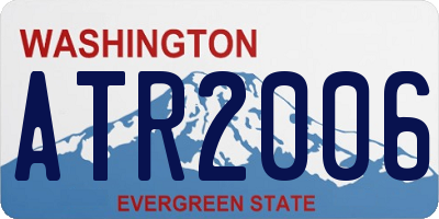 WA license plate ATR2006