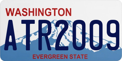 WA license plate ATR2009