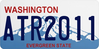 WA license plate ATR2011