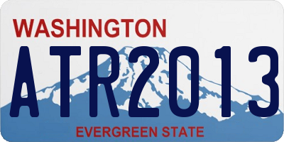 WA license plate ATR2013