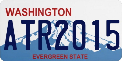 WA license plate ATR2015