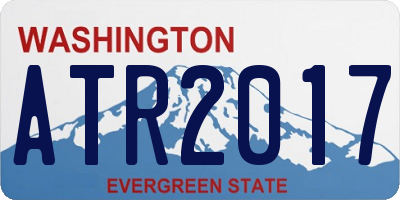 WA license plate ATR2017