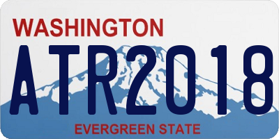 WA license plate ATR2018