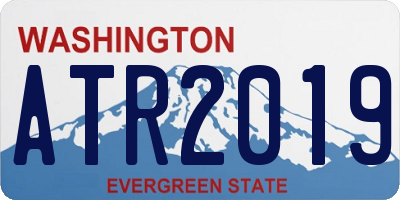 WA license plate ATR2019