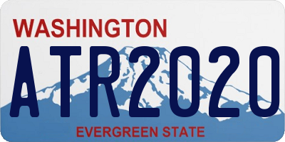 WA license plate ATR2020