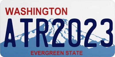 WA license plate ATR2023