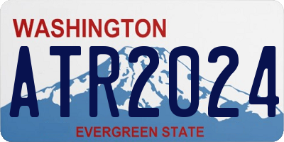 WA license plate ATR2024
