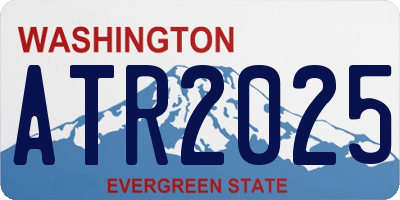 WA license plate ATR2025