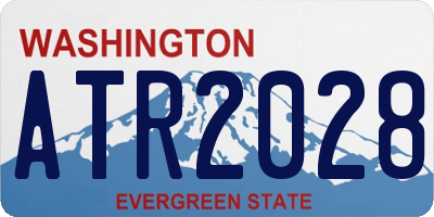 WA license plate ATR2028