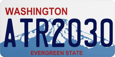 WA license plate ATR2030