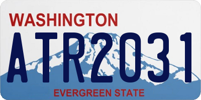 WA license plate ATR2031