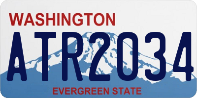WA license plate ATR2034