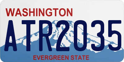 WA license plate ATR2035