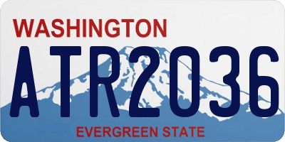 WA license plate ATR2036