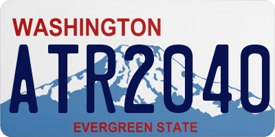 WA license plate ATR2040