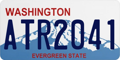 WA license plate ATR2041