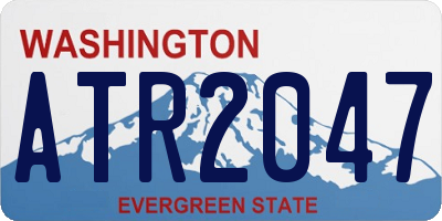 WA license plate ATR2047