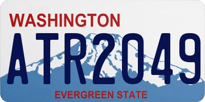 WA license plate ATR2049