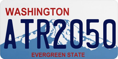 WA license plate ATR2050