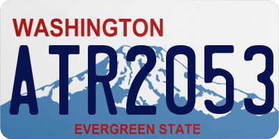 WA license plate ATR2053