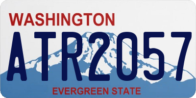 WA license plate ATR2057