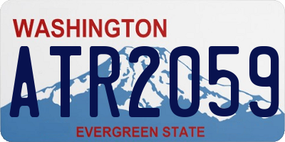 WA license plate ATR2059