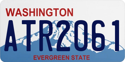 WA license plate ATR2061